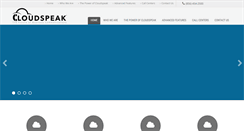 Desktop Screenshot of cloudspeak.net