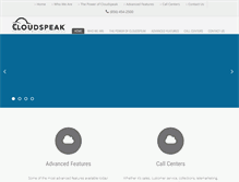 Tablet Screenshot of cloudspeak.net